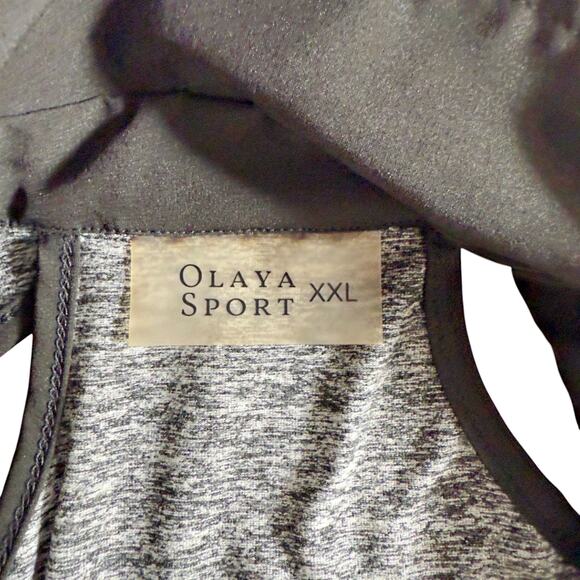 Olaya Sport Reflect Athletic Dress Mesh Panel Zip Collar XXL Tennis, Athleisure - Picture 4 of 7